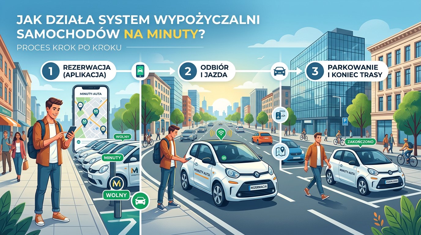 Jak działa system wypożyczalni samochodów na minuty?